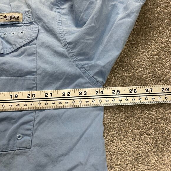 Columbia PFG Shirt Mens XL Blue Button Down Long Sleeve Outdoor Fishing Casual - Picture 8 of 16